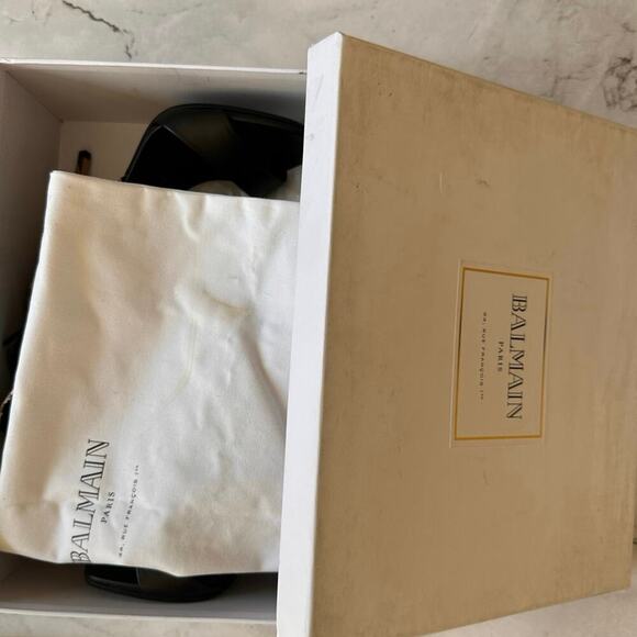 NEW Balmain Acadia Python Heel Sandal size 37 - Picture 9 of 11